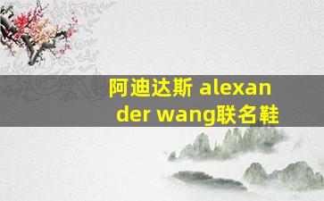 阿迪达斯 alexander wang联名鞋